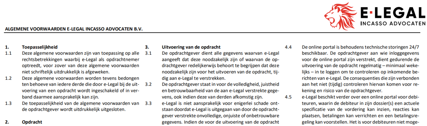 kosten incassobureau zakelijk en particulier